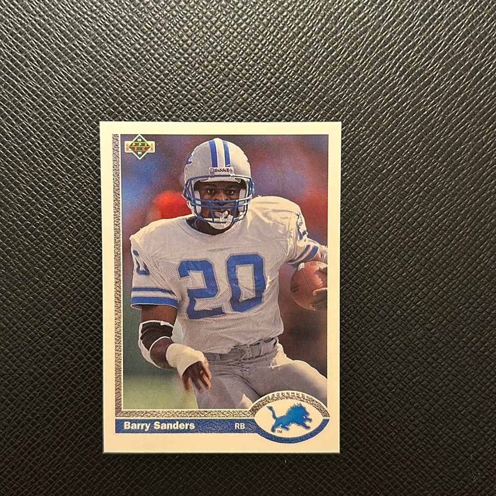 Barry Sanders Upper Deck Football Card